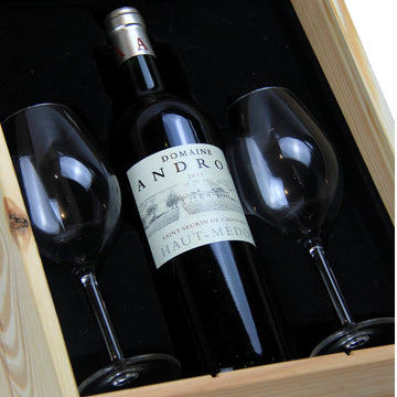 Diner Intellectuele - gerijpte Bordeaux met 2 Bordeaux glazen