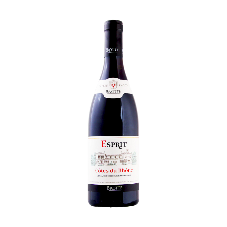 2020 Côtes du Rhône Villages Rouge Esprit, Maison Brotte, Rhône, Frankrijk