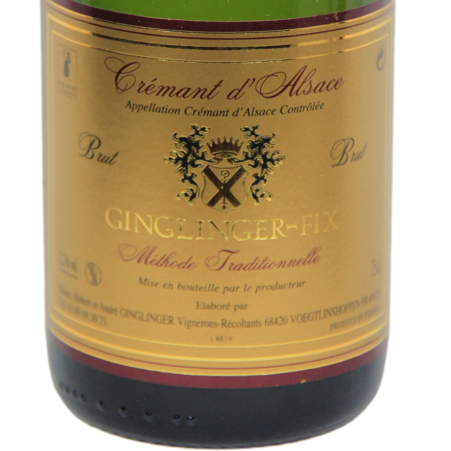 2018 Domaine Ginglinger, Cremant d'Alsace Brut, Alsace, Frankrijk