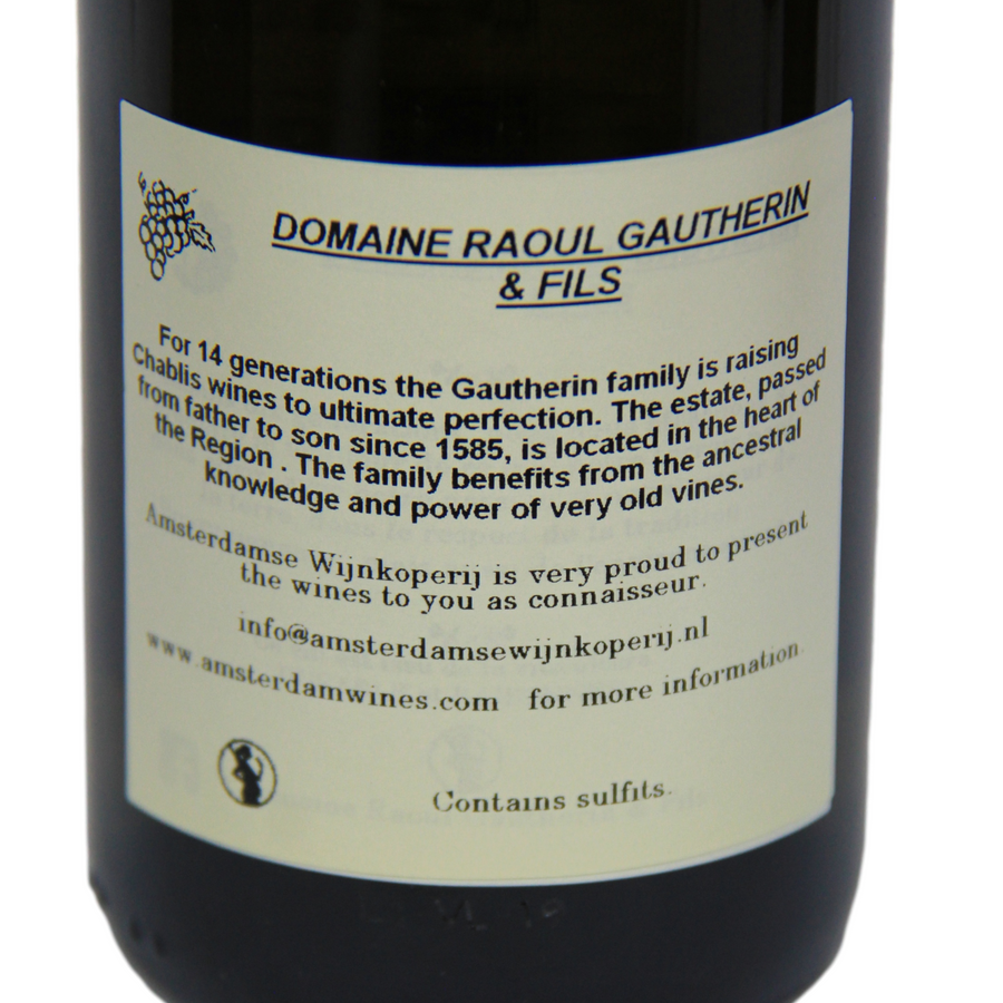 2022 Domaine Raoul Gautherin et fils, Demi Bouteille, Chablis, Bourgogne, Frankrijk