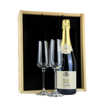Diner Intime - Blanc de Blanc Champagne met 2 flutes